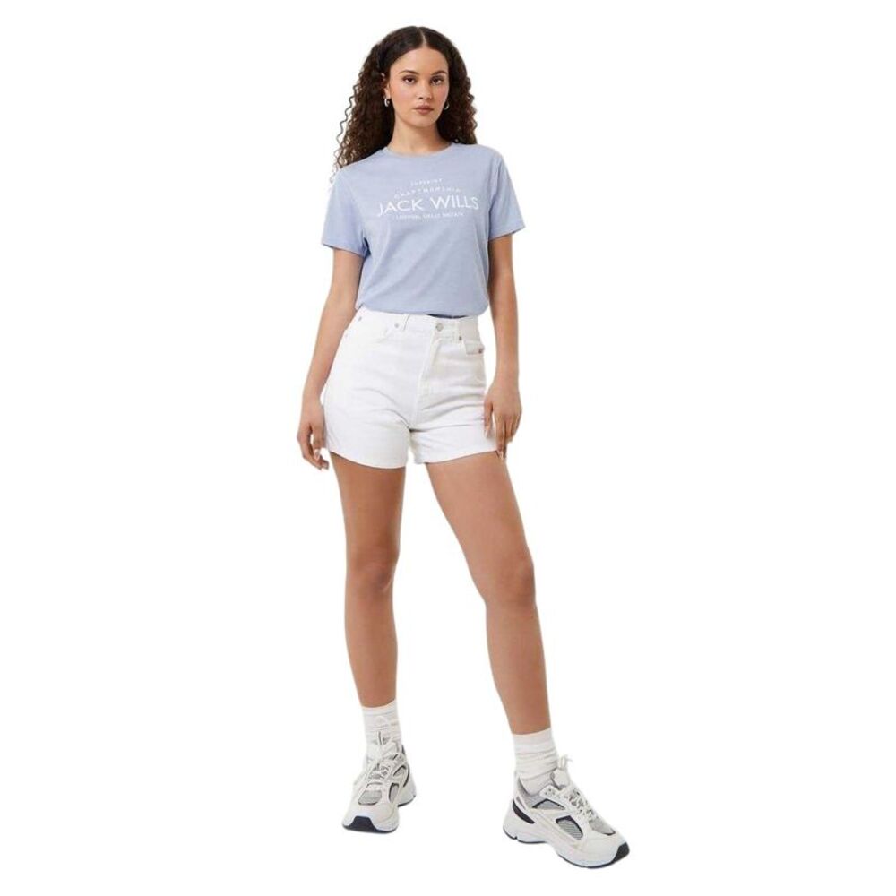 Jack Wills Womens/Ladies Forstal Boyfriend T-Shirt / Soft Blue